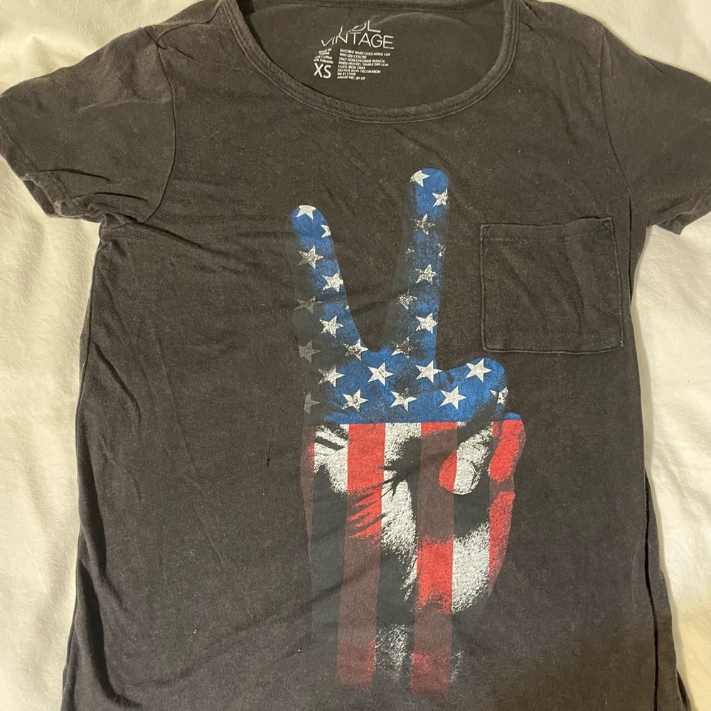 LOL Vintage by Target Shirt with American Peace Sign